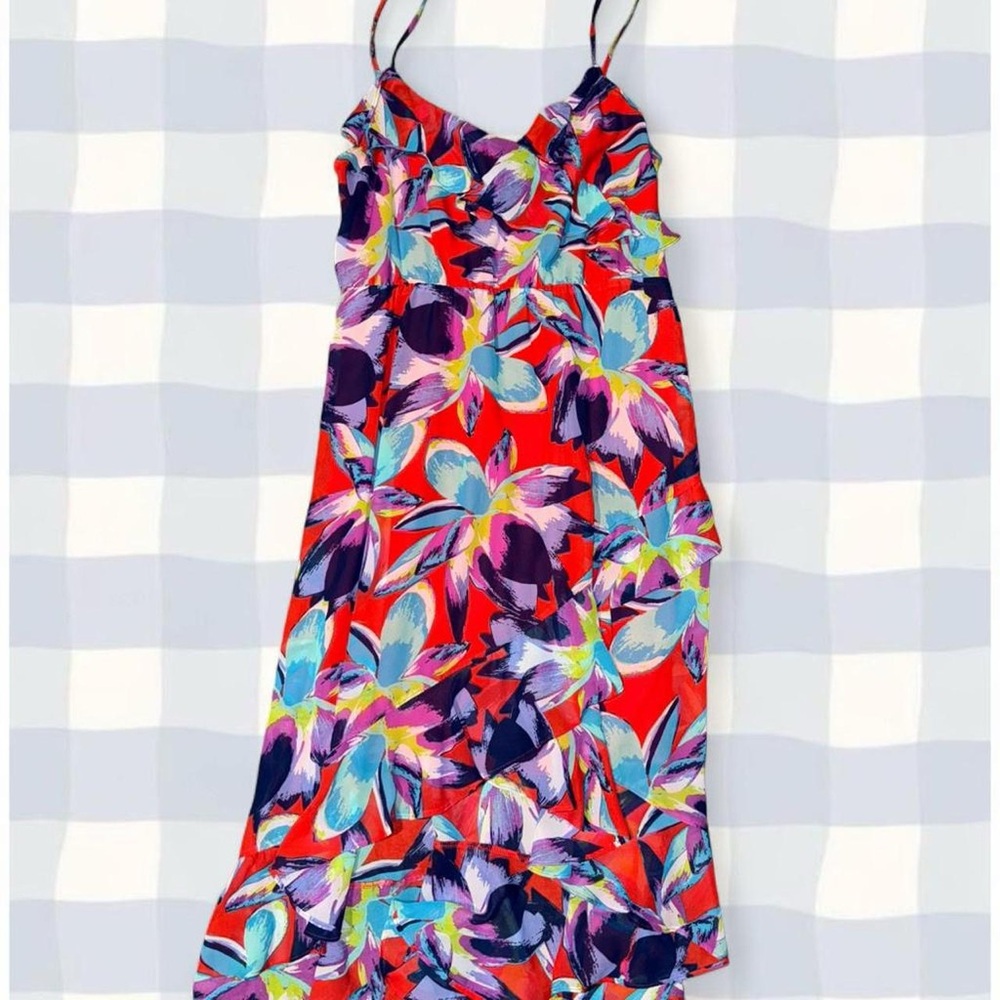 Sofia by Sofia Vergara Floral Maxi Dress - Red and Blue